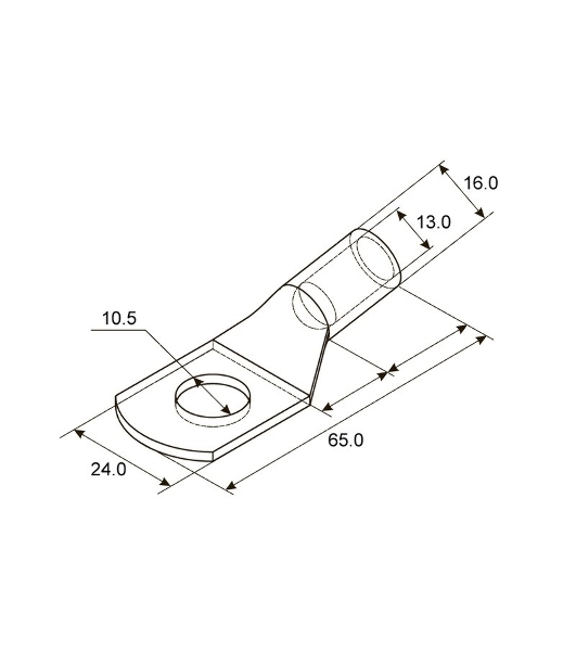 Наконечник ТМЛ Rexant 70–10–13 (70 мм² - Ø 10 мм) ГОСТ 7386-80 (в упак. 2 шт.)