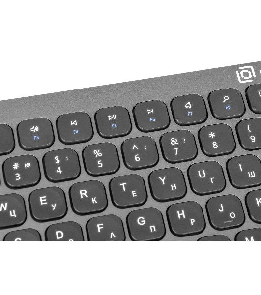 Комплект клавиатура+мышь Oklick 300M беспроводной, USB, 1600 DPI, серый/чёрный