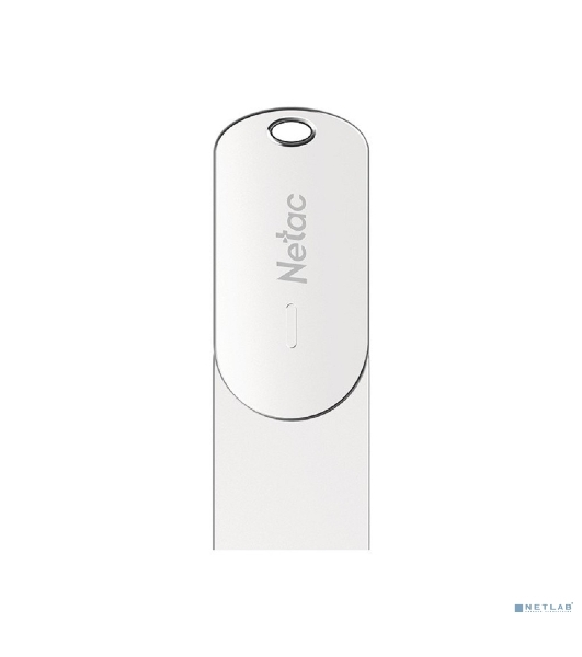 Флешка USB Netac U785 (NT03U785C-032G-30PN), 32Gb, USB 3.0/TypeC, R/W 110/45, серебристый