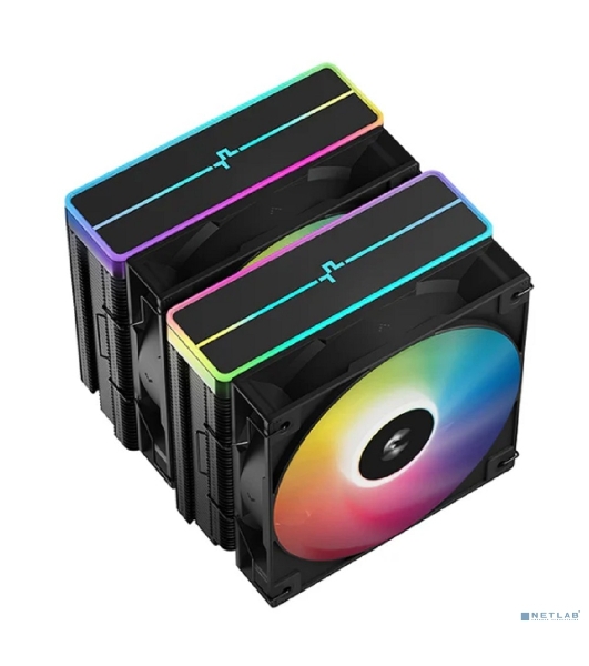 Кулер для процессора DEEPCOOL AG620 BK ARGB V2 черный 120мм алюминий+медь 1850rpm 29.4db 4-pin 260W 157мм