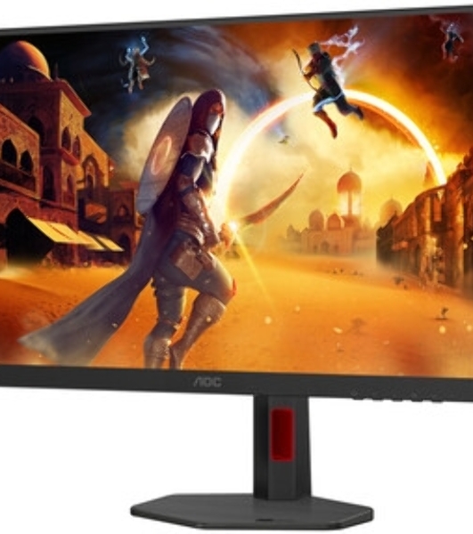 Монитор 27' AOC Q27G4ZR IPS 2560x1440, 240 Гц, 1 мс, 16:9, 400 кд/м², 2xHDMI 2.0, DP 1.4, 3.5 Jack, динамики (2x2 Вт), FreeSync Premium, G-Sync Compatible, черный/красный