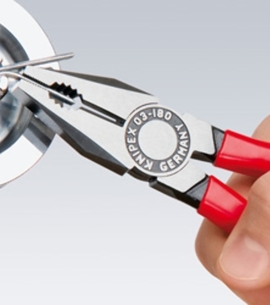 Пассатижи KNIPEX 0302180 180 мм ручки с двухцветными многокомпонентными чехлами
