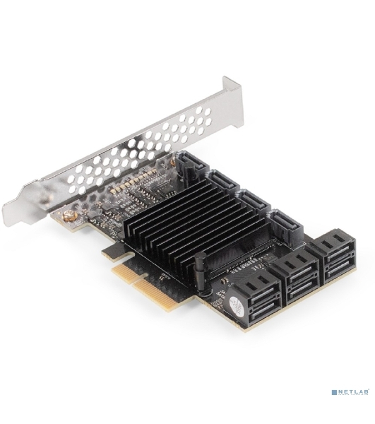 Контроллер ExeGate EXE-510 (PCI-E x4, SATA3 6Gb/s, 10 int, ASMedia Chipset ASM1166+JMB575)