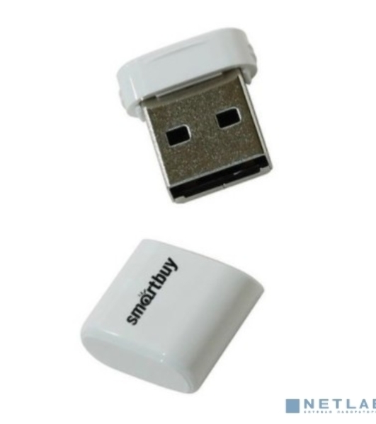 Флешка USB Smartbuy LARA White (SB32GbLARA-W), 32Gb, USB 2.0, R/W 15/5, белый