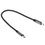Кабель Satechi ST-U4C25M USB Type-C - USB Type-C 0.25м для зарядки и передачи данных (до 100W), серый космос, фото3
