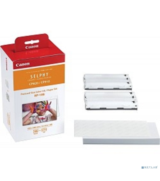 Набор Canon RP-108 (8568B001) бумага (10x15см) и цветные красители для SELPHY CP1200. 108 страниц.