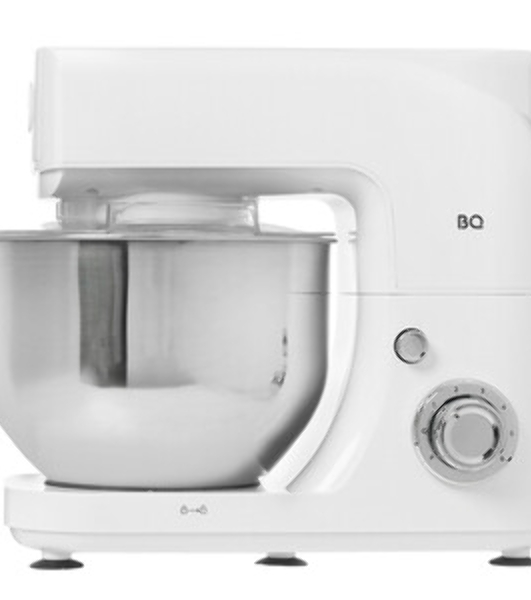Планетарный миксер BQ MX520 White. Макс. мощность: 1600 Вт, Регулировка скорости: 6 скоростей + импульсный режим