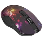 Мышь беспроводная Qumo Fractal M25 черный, 1600 dpi, радиоканал, USB, кнопки - 4, фото4