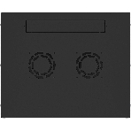 Шкаф коммутационный NTSS Lime (NTSS-WL9U5545GS-BL) настенный 9U 550x450 мм пер. дв. стекл несъемн. бок. пан. 30 кг черный 370 мм 12 кг 110 град. 500 мм IP20 сталь, фото2