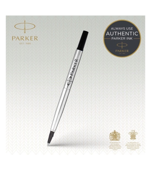 Стержень роллер Parker Quink Z01 (CW1950325) M 0.7мм, черные чернила, блистер (2шт)