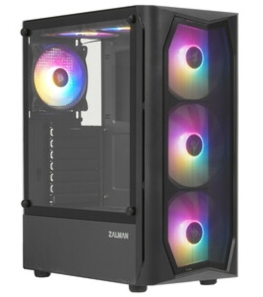 Компьютерный корпус MidiTower Zalman N4 black (ATX,Window, 6xRGb fan, USB 2.0 x2, USB 3.0x1, без БП) (N4 rev.1)