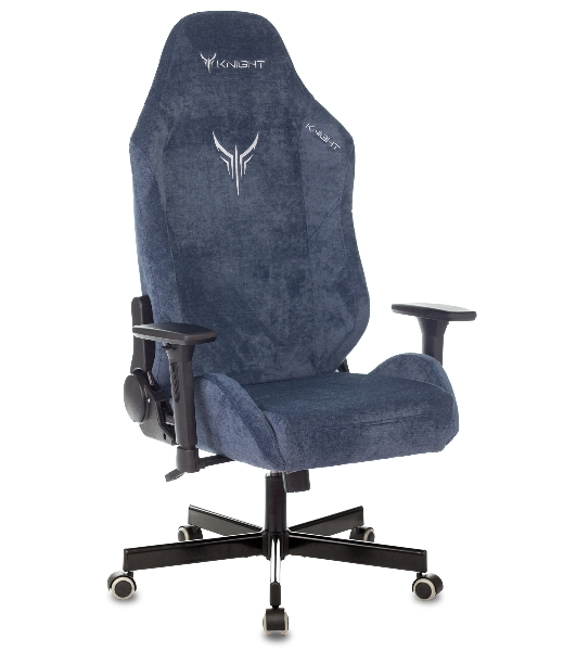 Кресло Knight N1 Fabric синий, ткань, 120 кг, механизм качания