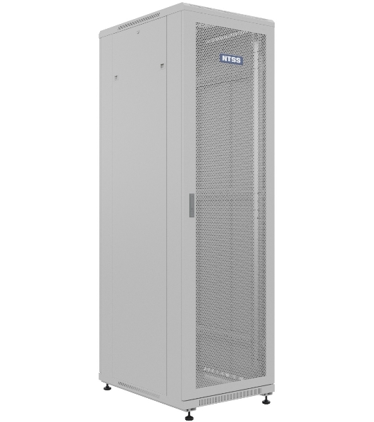 Шкаф серверный NTSS Премиум (NTSS-R42U6080PD/PD) напольный 42U 600x800мм пер.дв.перфор. задн.дв.перфор. 900кг серый IP20 сталь