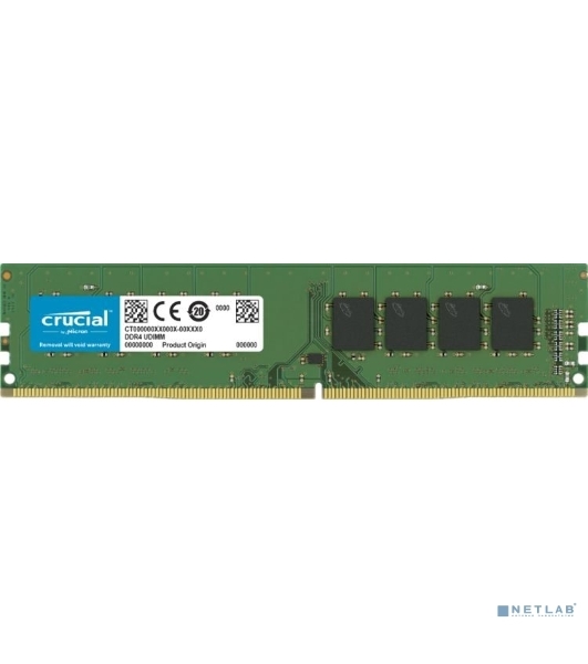 Оперативная память Crucial, DDR4, 16GB (1x16 GB), 3200 MHz, CL22, DIMM