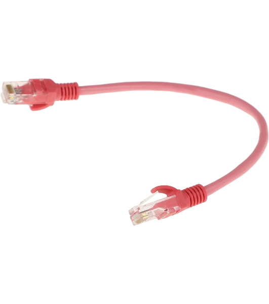 Патч-корд UTP Cablexpert cat.5e, 0.25м, литой, многожильный, розовый