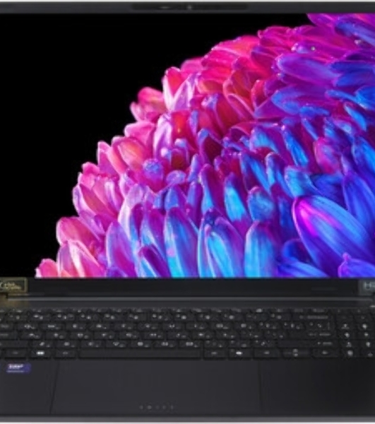Ноутбук Acer Swift Go 16 SFG16-74-568D Intel Core Ultra 5 226V/16Gb/SSD1Tb/16'/OLED/WUXGA+/2048x1280/120Hz/NoOS/Black/1.52kg (NX.JNMCD.001)