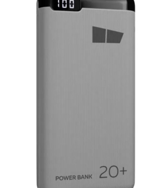 Портативный аккумулятор More choice (4620202550552) PB22-20 с кабелем 2USB 2.1A - 20000mAh белый