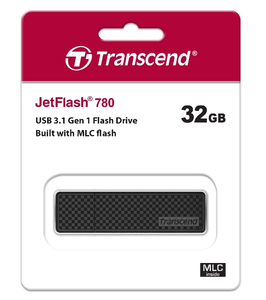 Флешка USB Transcend JetFlash 780 (TS32GJF780), 32Gb, USB 3.0, R/W 210/75, черный/серебристый