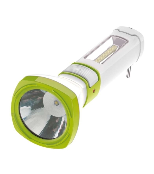 Фонарь светодиодный аккум. Космос 5W LED 3 режима бок. панель COB 3Вт с зарядным устройством