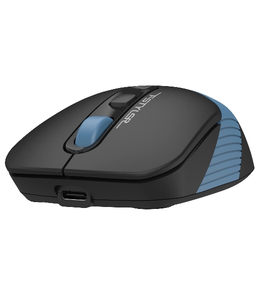 Мышь беспроводная A4Tech Fstyler FB10C черный/синий, 2000 dpi, радиоканал, Bluetooth, USB, кнопки - 4