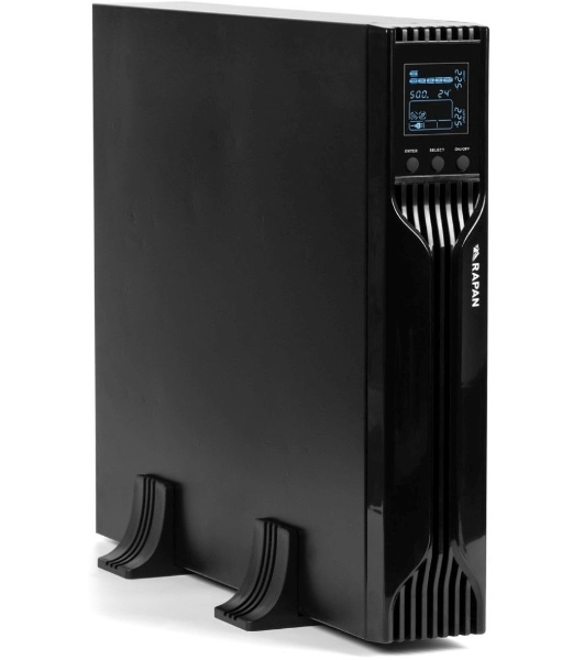 Источник бесперебойного питания ИБП Бастион RAPAN-UPS 3000 RACK+4x9Ah (2100 Вт, Line-interactive, встроенные АКБ 6 шт.x 9Ah) 8960