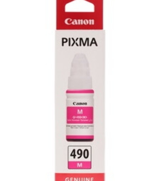 Чернила Canon GI-490M 0665C001 пурпурный для Canon Pixma G1400/2400/3400 (70мл)