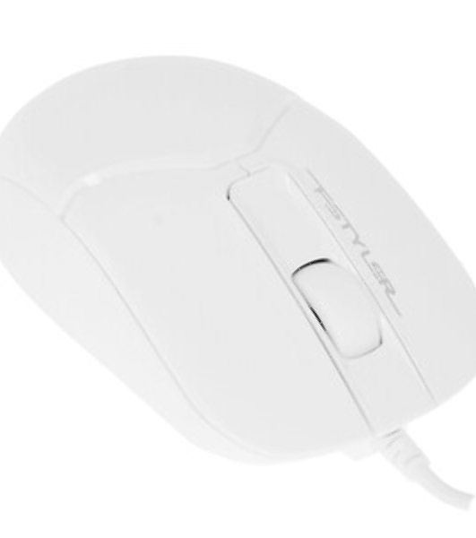 Мышь проводная A4Tech Fstyler FM12 белый, 1200 dpi, USB, кнопки - 3