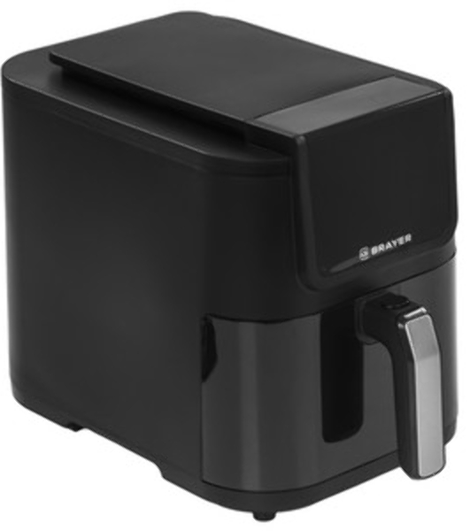 Аэрогриль Brayer 2041BR черный, 1500 Вт, 5 л, сенсор, 8 программ