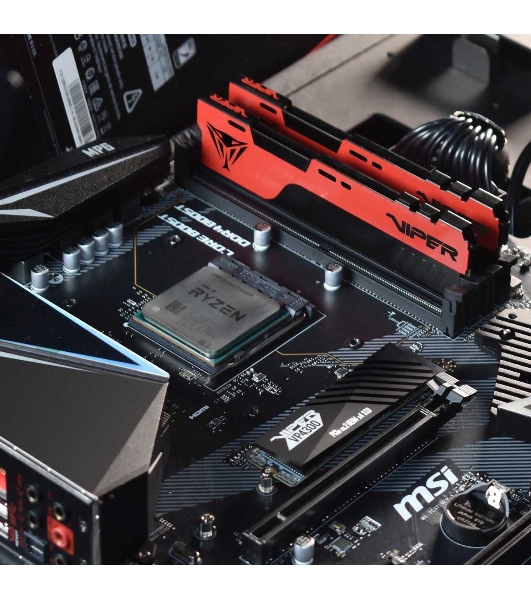 Оперативная память Patriot Viper Elite II, DDR4, 16GB (2x8 GB), 3600 MHz, CL20, DIMM, радиатор, красный, черный