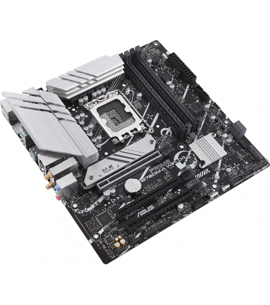 Материнская плата ASUS PRIME B760M-A WIFI D4, LGA 1700, Intel B760, 4xDDR4, 4xSATA, 2xM.2, 1xPCIe 4.0 x16, 1xPCIe 4.0 x4, 1xPCIe 4.0 x1, 2xHDMI, 1xDP, 1x 2.5Gb LAN, 2xUSB-A 3.2 Gen 2, 4xUSB-A 2.0, 3x3.5 мм, 7.1, mATX