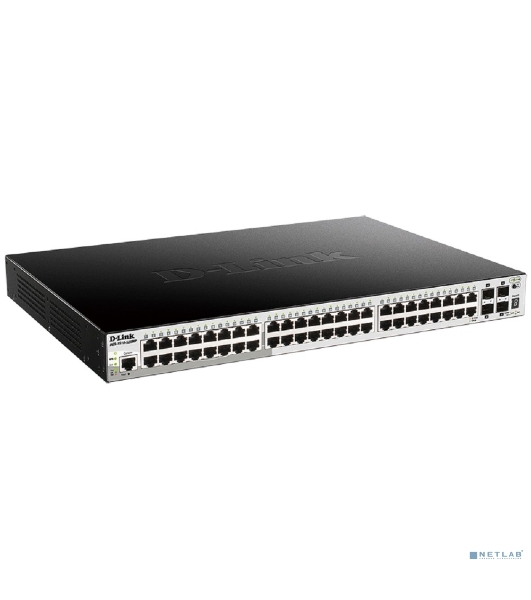 Коммутатор D-Link DGS-1510-52XMP/A2A, 48×1 Гбит/с + 4×10 Гбит/с SFP+, управляемый