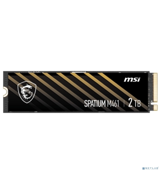 Накопитель SSD MSI SPATIUM M461, 2TB, M.2 2280, PCIe 4.0 x4, NVMe, R/W 5000/4200