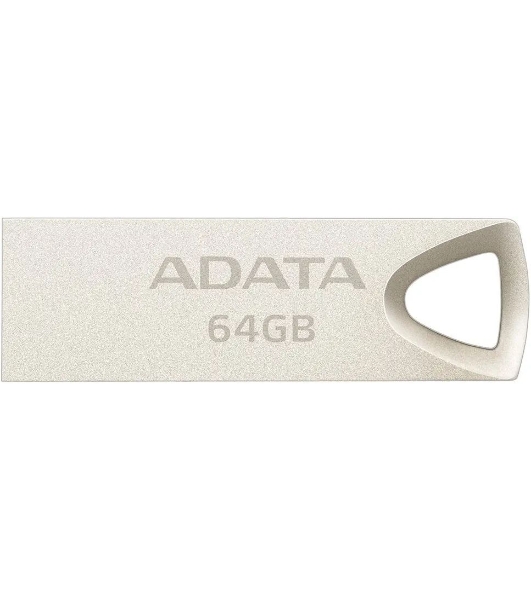 Флешка USB ADATA UV210 (AUV210-64G-RGD), 64Gb, USB 2.0, R/W 15/5, серебро