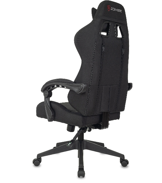 Кресло Бюрократ Zombie Predator Neo Black черный, экокожа, 120 кг, механизм качания