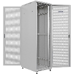 Шкаф серверный NTSS Премиум (NTSS-R42U6080PD/PD) напольный 42U 600x800мм пер.дв.перфор. задн.дв.перфор. 900кг серый IP20 сталь, фото 1