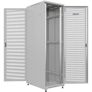 Шкаф серверный NTSS Премиум (NTSS-R42U6080PD/PD) напольный 42U 600x800мм пер.дв.перфор. задн.дв.перфор. 900кг серый IP20 сталь