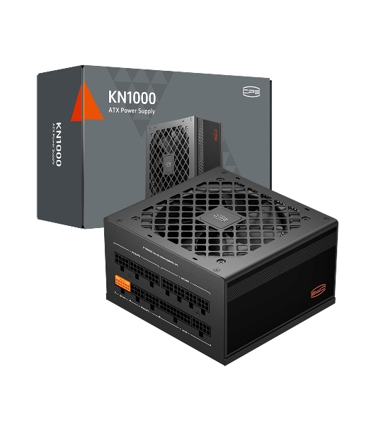 Блок питания PCCooler, 1000W 80 PLUS Gold (ATX, 3.1, Full modular, 1x24(20+4)pin, 2xCPU 8(4+4)pin, 3xPCIe*2 8(6+2)pin, 1x12VHPWR, 9xSATA*3, 3xMOLEX4pin, Active, 120x120мм, 140x150x86мм, APFC, OVP/UVP/SCP/OPP/OCP/OTP/SPD, black)