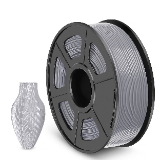 Филамент NVPRINT PETG Silver для 3D печати диаметр 1.75мм длина 330 метров масса 1 кг
