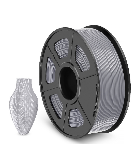 Филамент NVPRINT PETG Silver для 3D печати диаметр 1.75мм длина 330 метров масса 1 кг