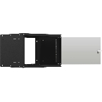Шкаф коммутационный NTSS Lime (NTSS-WL6U5560GS-BL) настенный 6U 550x600 мм пер. дв. стекл несъемн. бок. пан. 30 кг черный 520 мм 12 кг 110 град. 500 мм IP20, фото 1