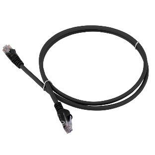Патч-корд LANMASTER LSZH UTP cat.6, 5.0 м, черный