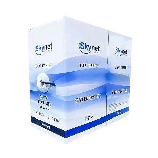 Кабель SkyNet Standart UTP indoor 2x2x0,48, медный, FLUKE TEST, кат.5e, однож., 305 м, box, серый