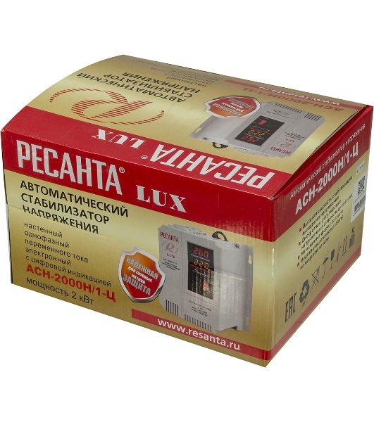 Стабилизатор АСН- 2 000 Н/1-Ц Ресанта Lux