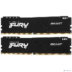 Оперативная память Kingston Fury Beast, DDR4, 16GB (2x8GB), 3200MHz, CL16, DIMM, с радиатором, черный, фото13