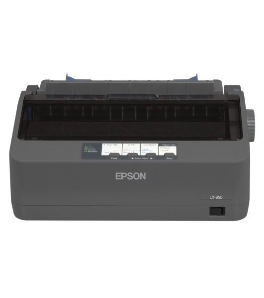 Принтер матричный Epson LX-350 (C11CC24031/C11CC24032), (А4, 357 cps (12 cpi), USB, LPT, COM)
