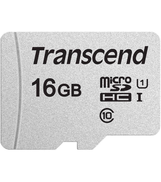 Флеш карта microSD 16Gb Transcend microSDHC Class 10 UHS-1 U1, (без адаптера), TLC
