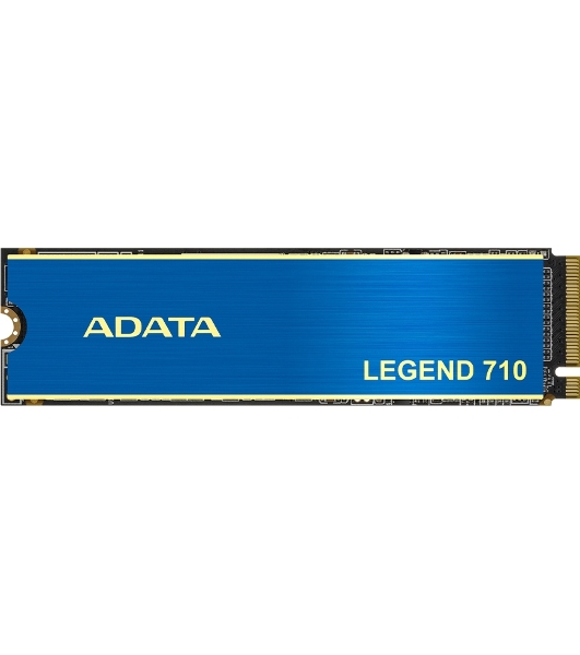 Накопитель SSD ADATA LEGEND 710, 256Gb, PCIe 3.0 x4, M.2 2280, NVMe, R/W 2100/1000, с радиатором