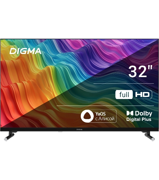 Телевизор Digma 32' DM-LED32SBB33 черный LED FHD 60Hz Smart TV