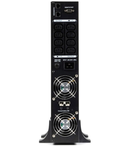 Источник бесперебойного питания ИБП Бастион RAPAN-UPS 3000 RACK+4x9Ah (2100 Вт, Line-interactive, встроенные АКБ 6 шт.x 9Ah) 8960