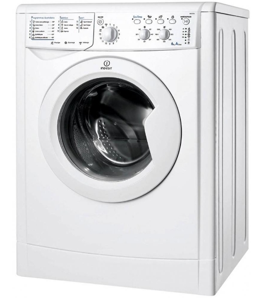 Стиральная машина Indesit IWSC 6105 белый, загрузка фронтальная 6 кг, 1000 об/мин., класс: А